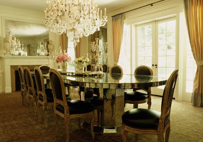 Pamela Skaist-Levy's dining room designed by Peter Dunham via belle vivir blog
