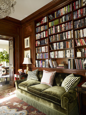 Miles Redd, Danielle Rollins's home, bookcases via belle vivir blog