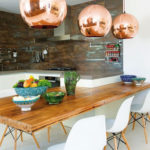 Kitchen of the week, think “Copper Ceiling Pendants”