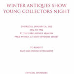 Young Collectors Night at the Winter Antiques Show