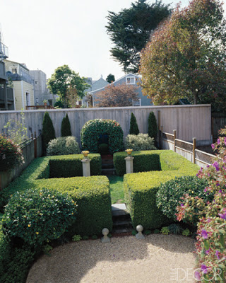 French formal garden style modern garden