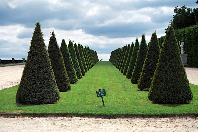 French formal garden style Palace de Versailles