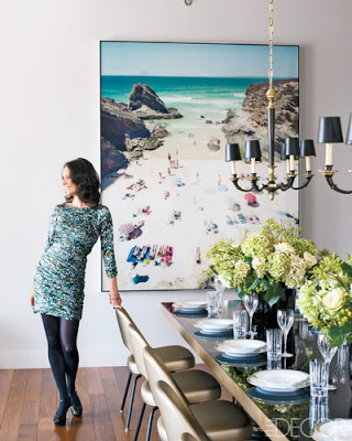 oversized photography use in home decor dining room 