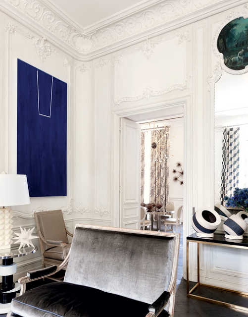 Lauren Santo Domingo paris home/apartment designed by Francois Catroux via belle vivir blog