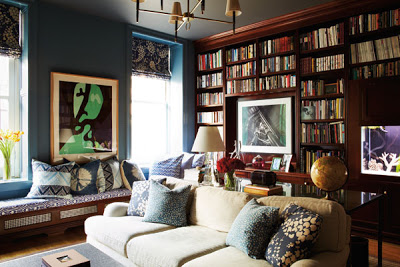 Patricia Herrera Lansing's New York apartment, library