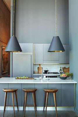 small modern kitchens, gray kitchen