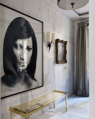 every home should have a beautiful hallway jean louis denoit hallway with marble on the walls via belle vivir blog