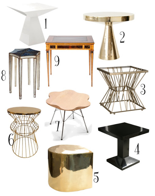 side tables roundup via belle vivir blog
