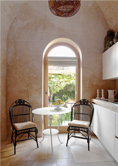 Jean Louis Deniot at home in Capri via belle vivir interior design blog kitchen in Capri via belle vivir blog