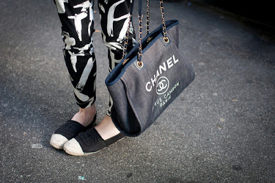 Deauville tote, Chanel shopping bag via belle vivir blog