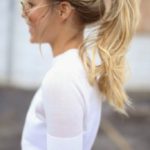 Hair style:  Messy Ponytail