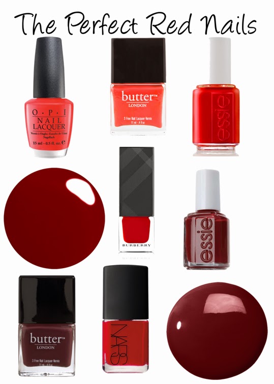 red nail polish roundup via belle vivir