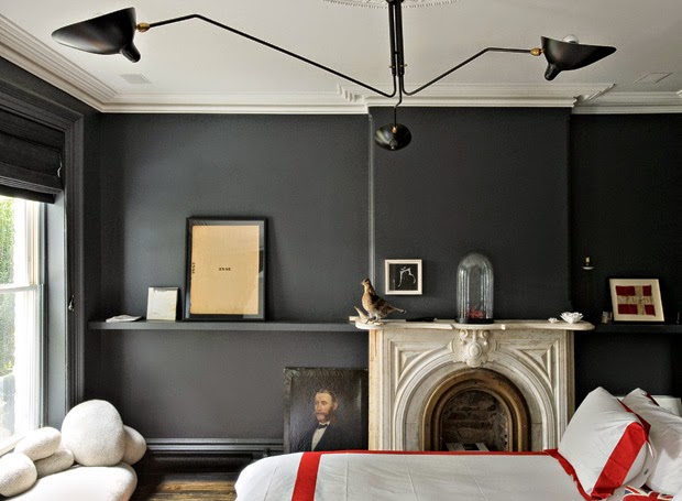 Jenna Lyons's Brooklyn Brownstone, bedroom before via belle vivir blog