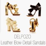 Delpozo Leather-Bow Detail Sandals So Chic
