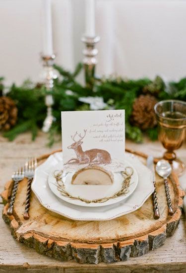 thanksgiving inspired table deer and wood via belle vivir