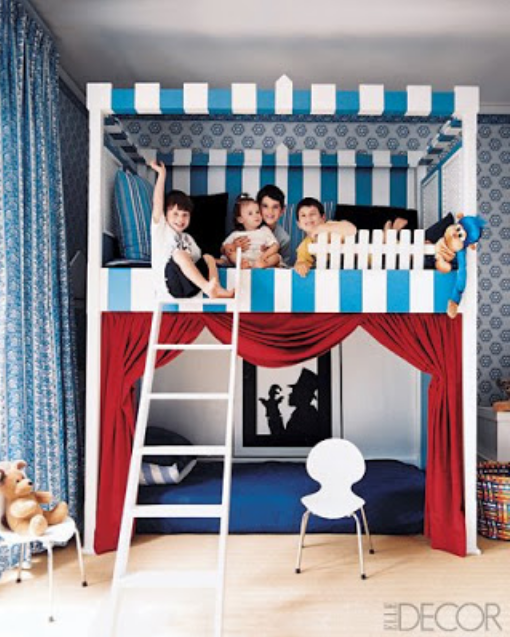 children's bedrooms, modern children's bedrooms decorating ideas via belle vivir interior design blog