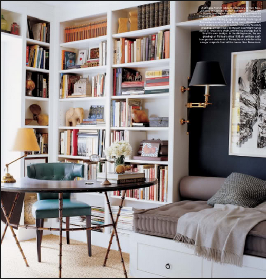 beautiful home libraries via belle vivir interior design blog