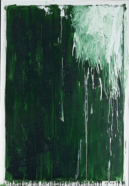 cy twombly green paintings 