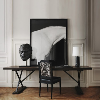 gilles and boissier Dante Chair and Ida lamp via belle vivir blog