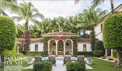 David Kleinberg Design in Palm Beach interior courtyard
