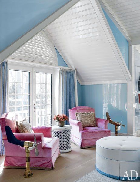 Christopher Burch's Hamptons Beach House sitting bedroom belle vivir