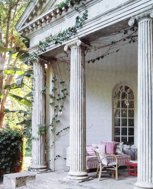 richard shapiro's home and garden portico via belle vivir