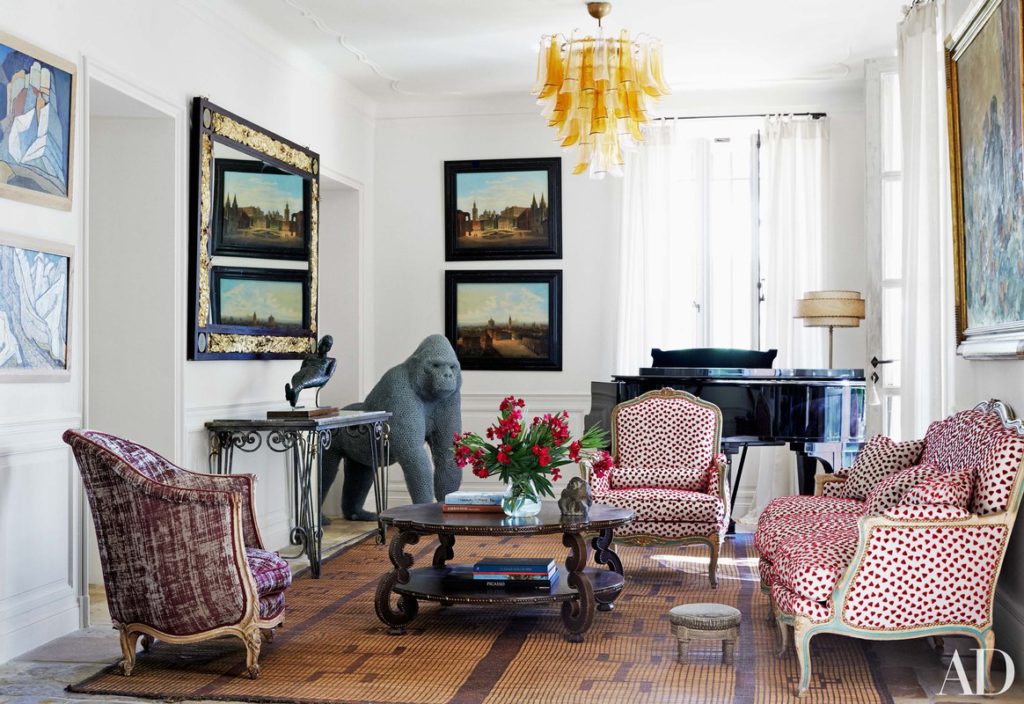 Frederik Fekkai's vacation home in provence living room via belle vivir