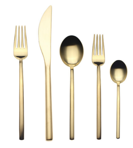 belle vivir sale suggestions rulala mepra 5pc cutlery set in gold
