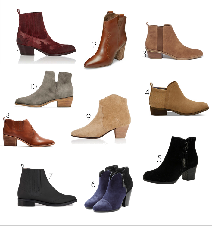 western ankle boots roundups via belle vivir