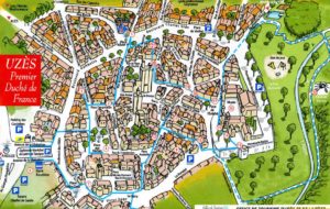 chic and stylish guide to uzes france -map-wide