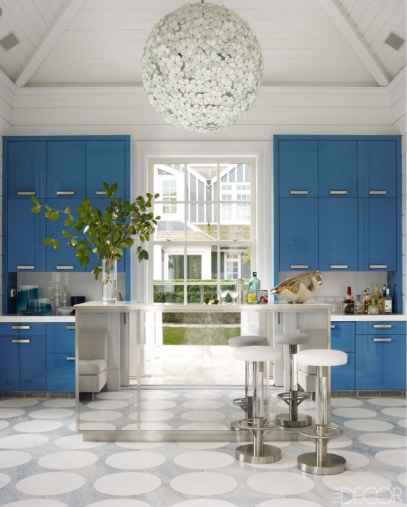 Colorful kitchens , blue via belle vivir