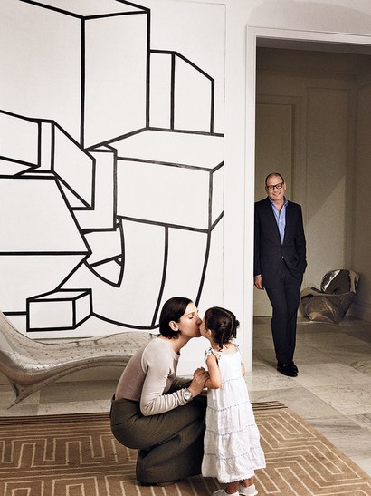 Reed and Delphine Krakoff's Connecticut Home, the krakoffs and daughter-AD-bellevivirblog
