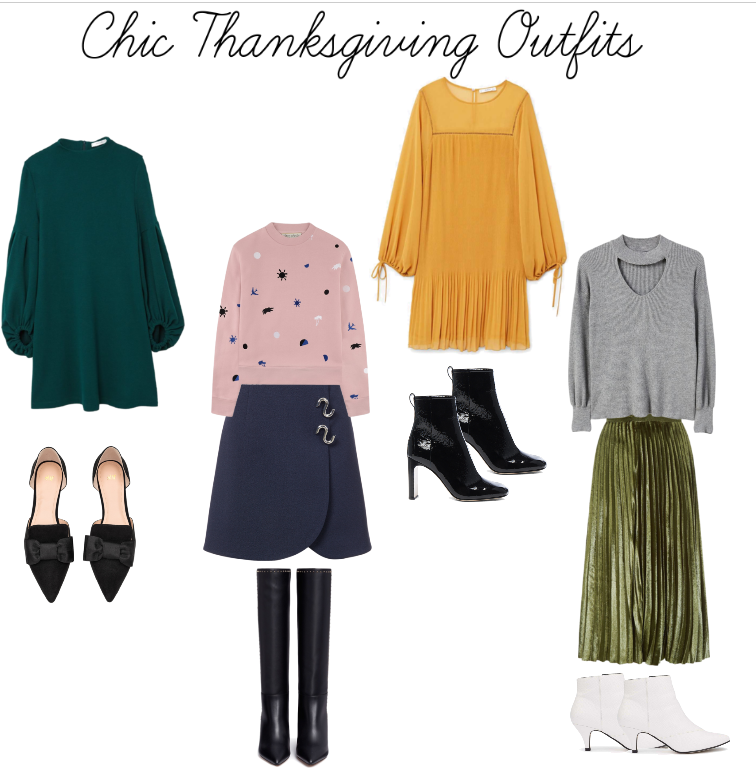 chic thanksgiving outfits via belle vivir