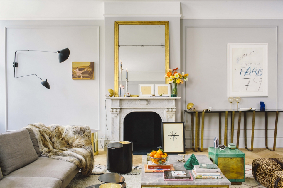 Jenna Lyons's Soho home. living room close up via belle vivir