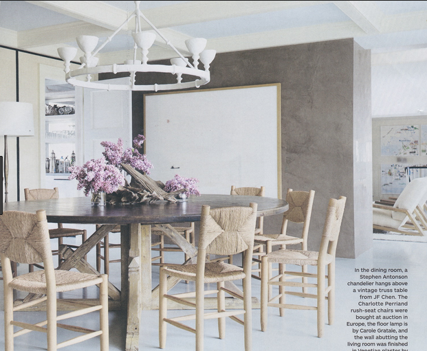 plaster chandelier, white plaster chandelier via belle vivir interior design blog david netto design