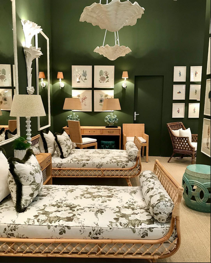 colorful rooms green via belle vivir blog