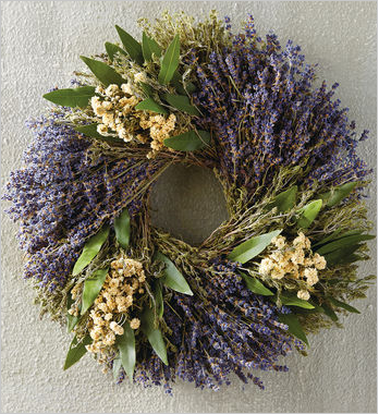 dry Lavender herb wreath