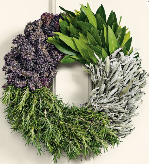 fresh herb wreath