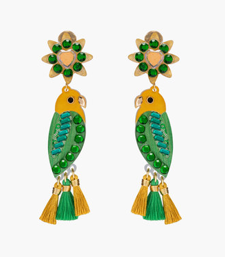 tropical-inspired fashion, earrings, Mercedes Salazar