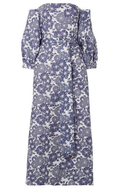 Summer Pieces On Sale, lisa marie floral print linen maxy dress