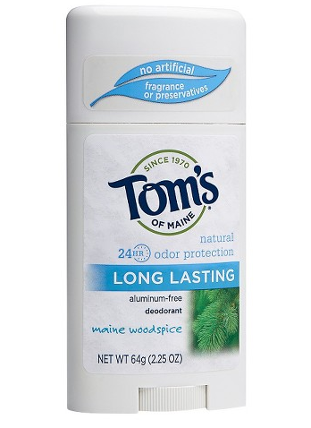 aluminum-free deodorants, organic, tom's