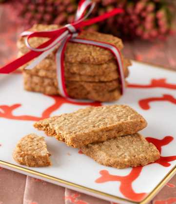 healthy cookie recipes, ginger pecan oatmeal crisps