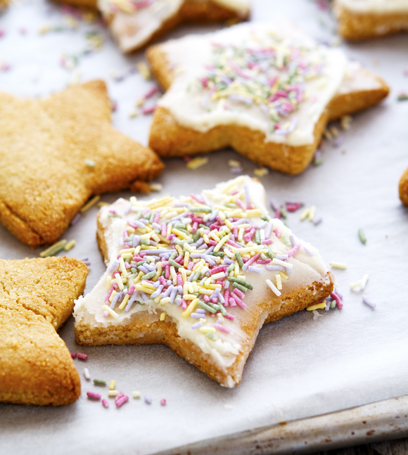 healthy holiday cookies, almond flour sugar cookies