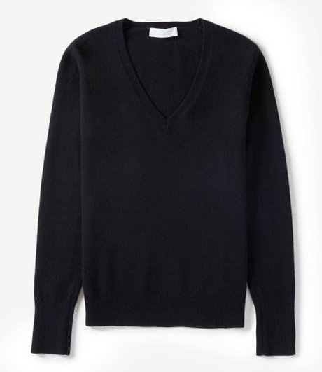 Everlane cashmere sweater, black