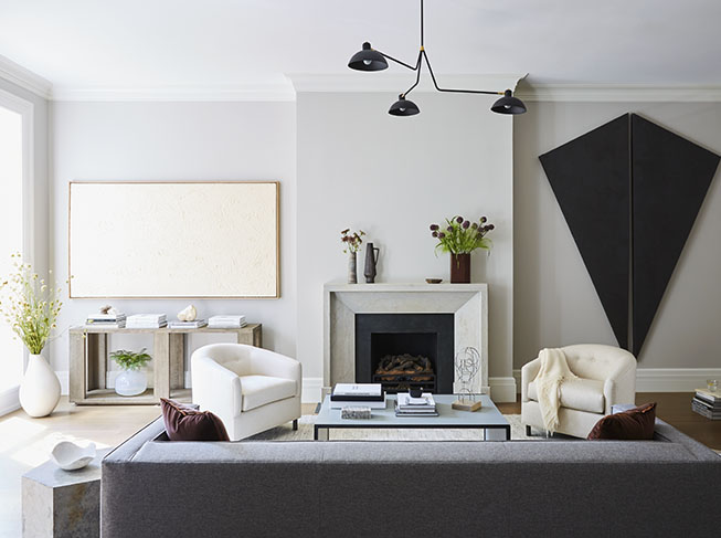 milimalist interior design, living room JENGER