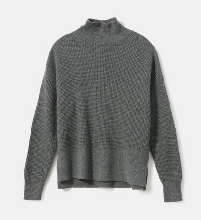 cashmere sweater, grey