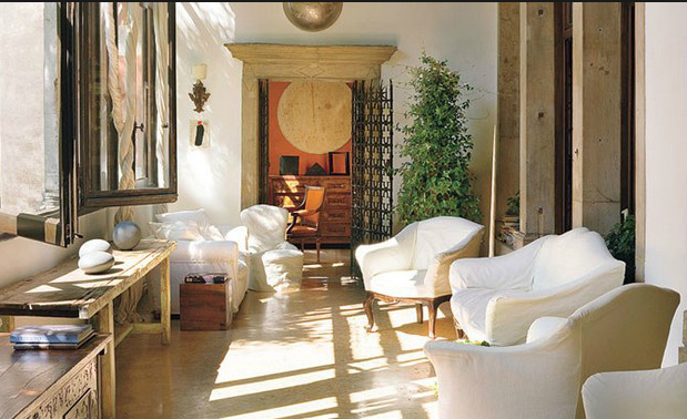 wabi-sabi, beige living room by axel vervroodt