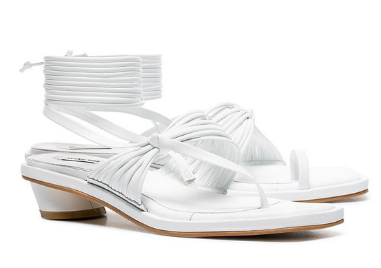 Reike Nen strappy white sandals