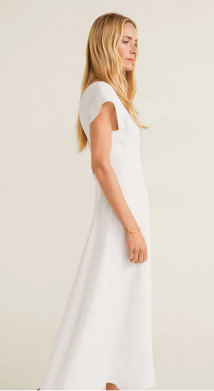 fitted soft dress from mango