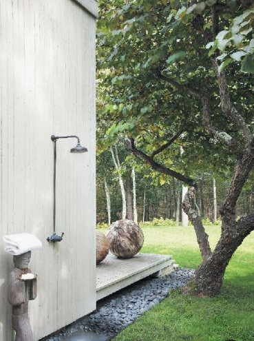 outdoor shower via cottages and gardnes